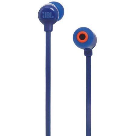 JBL  JBLT110BTBLU Ecouteurs intra-auriculaire sans fil - 6h d'autonomie - Son JBL Pure Bass - Télécommande a 3 touches