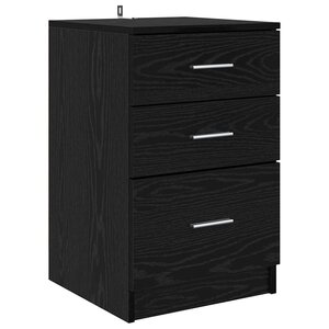 vidaXL Cabinet de chevet Chêne noir 40 x 40 x 63 cm Bois d'ingénierie