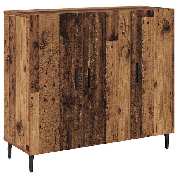 vidaXL Buffet Bois ancien 90 x 34 x 80 cm Bois d'ingénierie