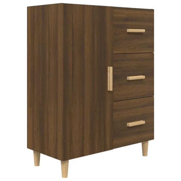 vidaXL Buffet chêne marron 69 5x34x90 cm bois d'ingénierie