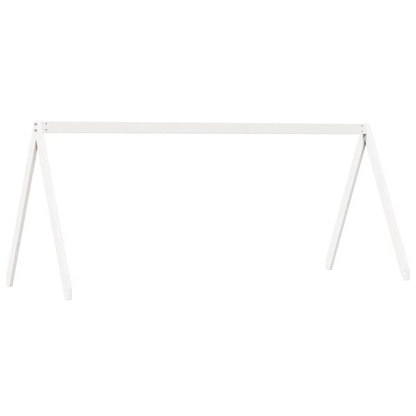 vidaXL Toit de lit pour enfants blanc 209x85 5x88cm bois de pin massif