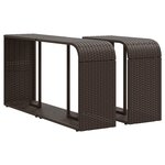 vidaXL Salon de jardin 10 Pièces avec coussins marron résine tressée