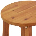 vidaXL Tabourets de bar lot de 4 bois d'acacia solide