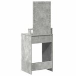 vidaXL Table de Toilette Gris 50 x 41 x 140 cm Bois d'ingénierie