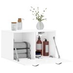 vidaXL Armoire murale Blanc brillant 60x36 5x35 cm Bois d'ingénierie