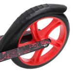 vidaXL Trottinette à 2 roues avec guidon réglable Rouge