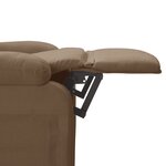 vidaXL Fauteuil électrique de massage Marron Tissu