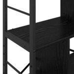 vidaXL Étagère Chêne noir 75 x 30 x 123 5 cm Bois d'ingénierie