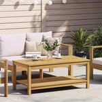 vidaXL Table d'appoint Huile Naturelle 110 x 55 x 45 cm