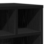 vidaXL Support d'imprimante avec stockage Chêne noir 41 x 32 x 33.5 cm