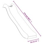 Vidaxl toboggan/balançoire pour maisonnette de jeu bleu polypropylène