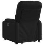 vidaXL Fauteuil inclinable de massage Noir Similicuir