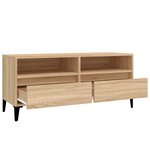 vidaXL Meuble TV chêne sonoma 100x34 5x44 5 cm bois d'ingénierie