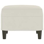 vidaXL Banc Crème 70x35x41 cm Velours