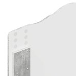 vidaXL Tête de lit Gris béton 75 cm Bois d'ingénierie