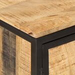 vidaXL Ensemble de meubles salle de bain 2 Pièces fer et bois de manguier