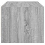 vidaXL Table basse avec portes en verre sonoma gris 68x50x42 cm