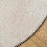 vidaXL Tapis HUARTE Couleur sable 170 x 120 cm 100  Polyester
