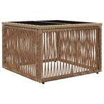vidaXL Ensemble de canapé de jardin 10 Pièces Beige polyrotin