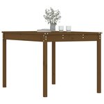 vidaXL Table de jardin marron miel 121x82 5x76 cm bois massif de pin