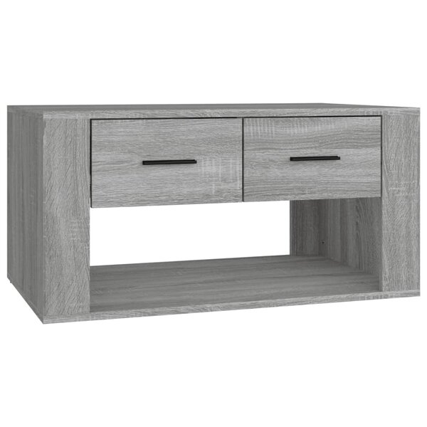 vidaXL Table basse Sonoma gris 80x50x40 cm Bois d'ingénierie