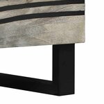 vidaXL Cabinet de chevet avec tiroir Blanc et noir 50 x 33 x 60 cm