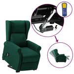 vidaXL Fauteuil Vert foncé Tissu