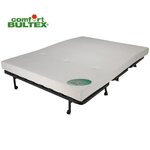 Banquette convertible 3 places tissu gris -142 x 101 cm