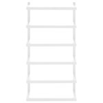 vidaXL Porte-serviette Blanc 24x12x48 cm Acier