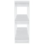 vidaXL Bibliothèque/Séparateur de pièce Blanc 100x30x87 cm