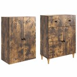 vidaXL Ensemble de Meubles 2 Pièces 66 x 34 5 x 90 cm Bois d'ingénierie