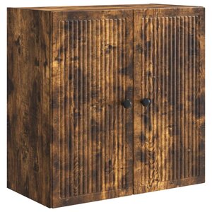 vidaXL Armoire Murale Chêne fumé 59 x 31 x 60 cm Bois d'ingénierie