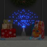 vidaXL Feu d'artifice de Noël d'extérieur bleu clair 20 cm 140 LED