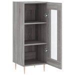 vidaXL Buffet Sonoma gris 34 5x34x90 cm Bois d'ingénierie
