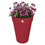 Pot de fleur Loft Urban Rond - Haut 42 - Rouge Ø 42 x hauteur 56 cm - Extérieur 100  recyclé