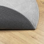 vidaXL Tapis IZA poils courts style scandinave gris Ø 120 cm