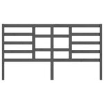 vidaXL Tête de lit Gris 186x4x104 cm Bois massif de pin