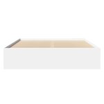 vidaXL Cadre de lit blanc 160x200 cm bois d'ingénierie