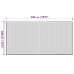 vidaXL Tapis rectangulaire naturel 100x200 cm bambou