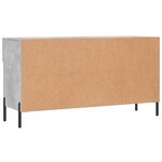 vidaXL Banc à chaussures gris béton 102x35x55 cm bois d'ingénierie