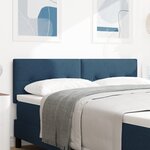 tête de lit capitonnée bleue 160 cm en tissu
