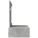 vidaXL Table de Toilette Gris 100 x 40 x 70 cm Bois d'ingénierie