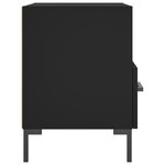 vidaXL Tables de chevet 2 Pièces noir 40x35x47 5 cm bois d’ingénierie
