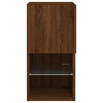 vidaXL Meuble TV avec lumières LED chêne marron 30 5x30x60 cm