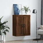vidaXL Armoire murale chêne marron 69 5x34x90 cm bois d'ingénierie