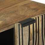 vidaXL Meuble TV   105 x 33 5 x 46 cm  en bois massif de mangue et aggloméré.
