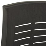 vidaXL Chaises inclinables de jardin lot de 2 Plastique Anthracite