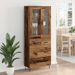 vidaXL Haut Armoire Bois Ancien 69 5 x 34 x 180 cm Bois d'ingénierie