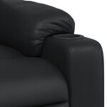 vidaXL Fauteuil de massage inclinable Noir Similicuir