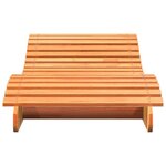 vidaXL Chaise longue cire marron 205x70x31 5 cm bois massif de pin